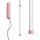 LED Hängelampe dimmbar Push-DIM Pink Stahl 3000K B:3 cm
