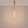 LED Pendelleuchte dimmbar Push-DIM Rot 3000K B:3 cm