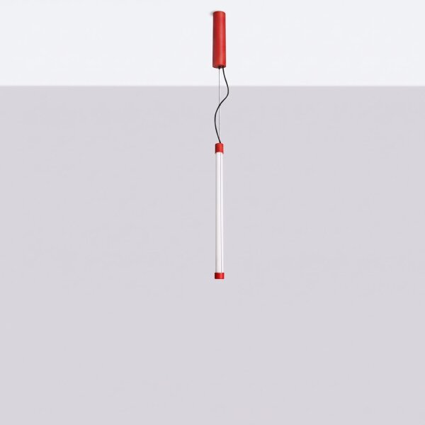LED Hängelampe dimmbar Push-DIM Rot 4000K B:3 cm Modern