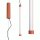 LED Hängelampe dimmbar Ockerrot Stahl 3000K B:3 cm