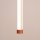 LED Hängelampe dimmbar Ockerrot Stahl 3000K B:3 cm
