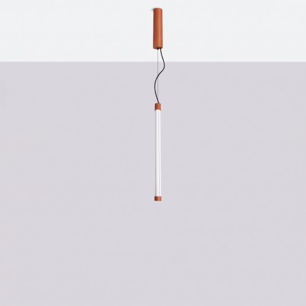 LED Pendelleuchte Modern dimmbar Ockerrot 4000K B:3 cm
