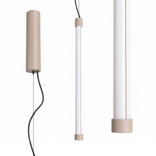 LED Hängelampe dimmbar Push-DIM Taupe 3000K B:3 cm