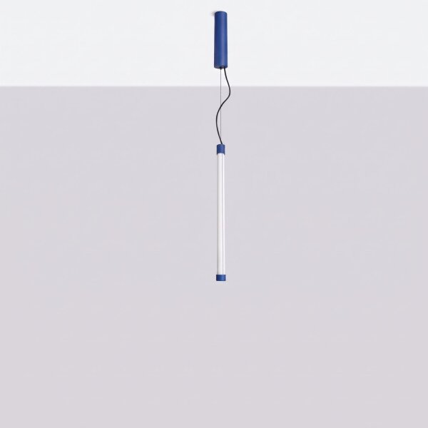 LED Pendelleuchte dimmbar Stahl Ultramarin 3000K B:3 cm