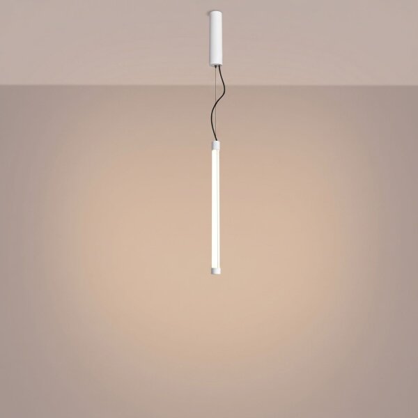 LED Hängelampe dimmbar Push-DIM Stahl Weiß 3000K B:3 cm