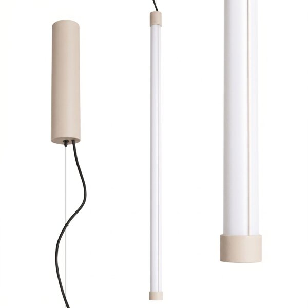 LED Hängelampe dimmbar Push-DIM Beige 3000K L:3 cm