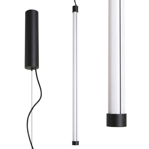 LED Pendelleuchte dimmbar Schwarz Push-DIM 3000K L:3 cm