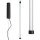 LED Pendelleuchte dimmbar Schwarz Push-DIM 3000K L:3 cm