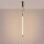 LED Pendelleuchte dimmbar Schwarz Push-DIM 3000K L:3 cm