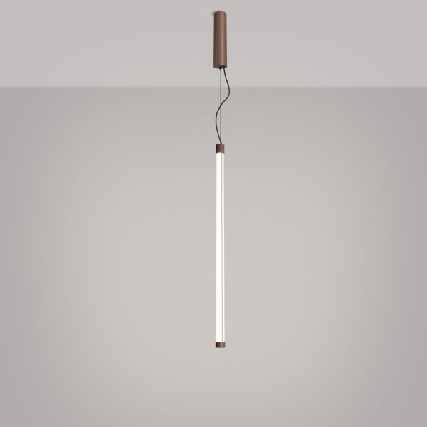 LED Hängelampe dimmbar Push-DIM Braun 4000K L:3 cm