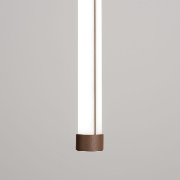 LED Hängelampe dimmbar Push-DIM Braun 4000K L:3 cm