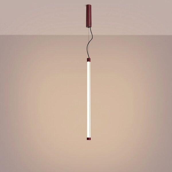 LED Hängelampe dimmbar Burgund 3000K L:3 cm Modern
