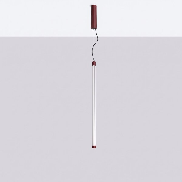 LED Pendelleuchte dimmbar Burgund 4000K L:3 cm Modern