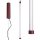 LED Pendelleuchte dimmbar Burgund 4000K L:3 cm Modern