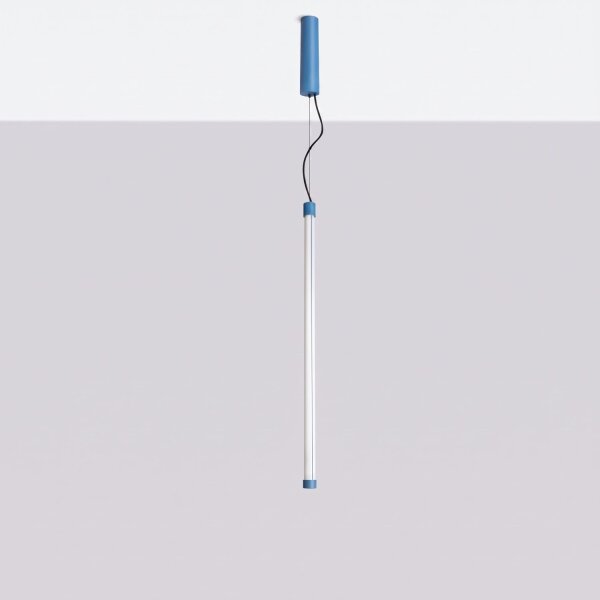 LED Pendelleuchte dimmbar Hellblau Stahl 3000K L:3 cm