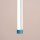 LED Pendelleuchte dimmbar Hellblau Stahl 3000K L:3 cm