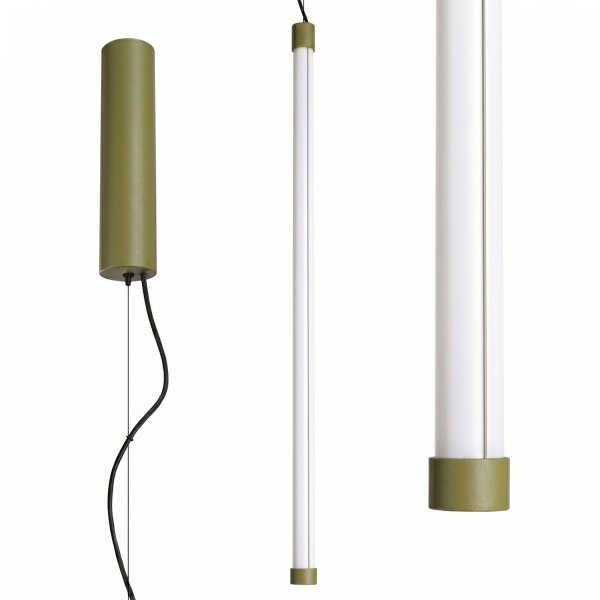 LED Pendelleuchte dimmbar Olivgrün Stahl 3000K L:3 cm