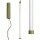 LED Pendelleuchte dimmbar Olivgrün Stahl 3000K L:3 cm