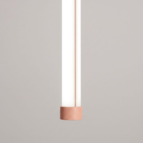 LED Pendelleuchte dimmbar Pfirsich Stahl 4000K L:3 cm