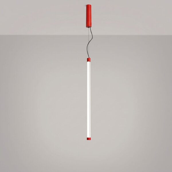 LED Pendelleuchte dimmbar Push-DIM Rot 4000K L:3 cm