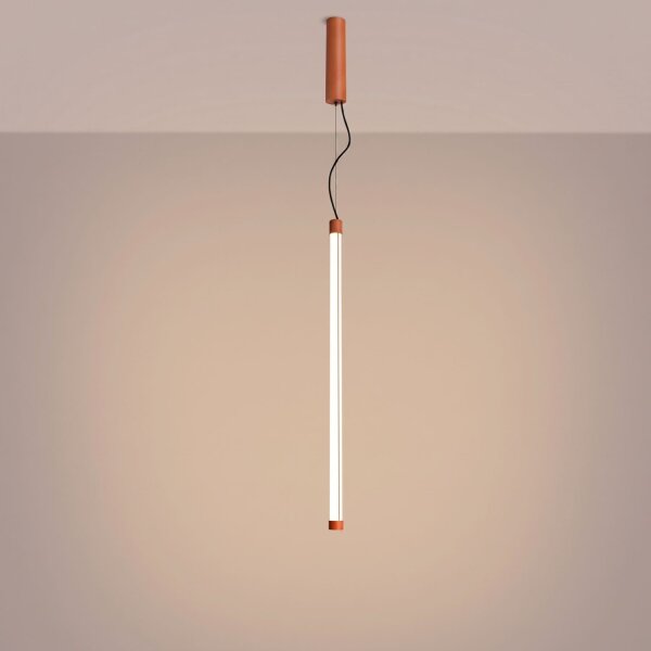 LED Pendelleuchte dimmbar Ockerrot Stahl 3000K L:3 cm