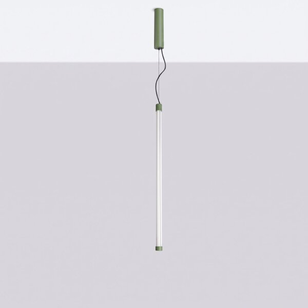 LED Pendelleuchte dimmbar Push-DIM Salbei 4000K L:3 cm