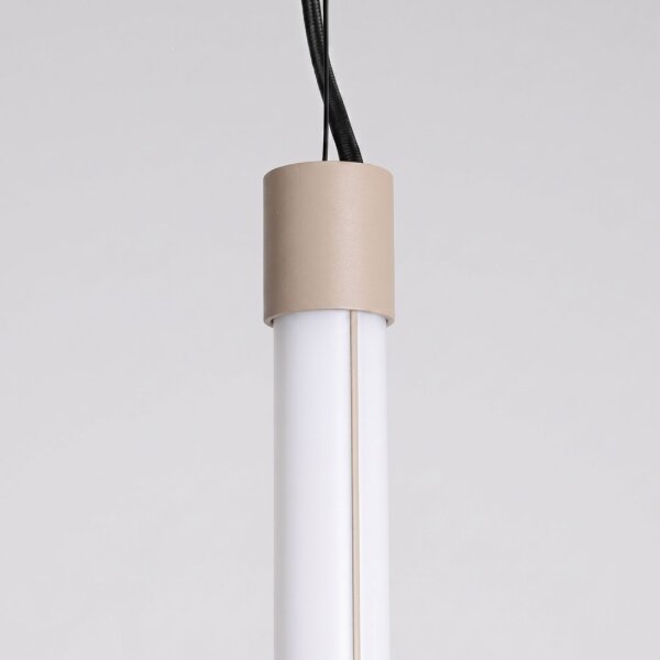 LED Pendelleuchte dimmbar Push-DIM Taupe 3000K L:3 cm