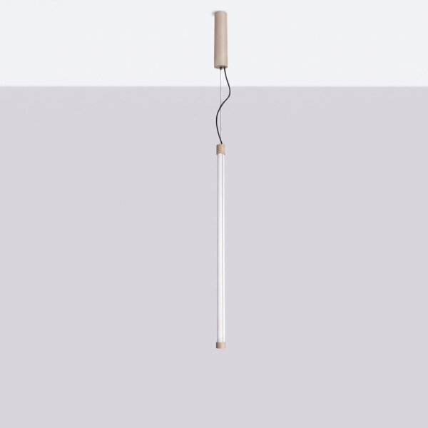 LED Hängelampe dimmbar Push-DIM Taupe 4000K L:3 cm