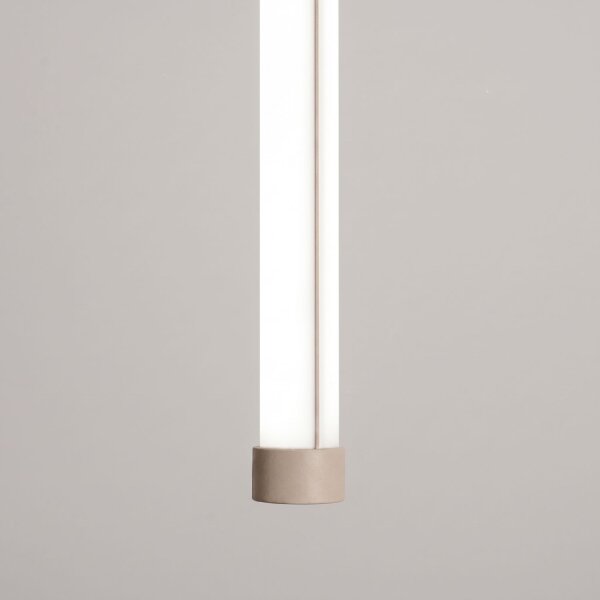 LED Hängelampe dimmbar Push-DIM Taupe 4000K L:3 cm