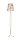 Lampadaire CRINE Fleurs 165cm Shabby Or Blanc