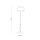 Stehlampe Beige Natur Stahl Modern E27 151 cm blendarm