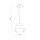 Hängelampe Modern Beige Natur Grau E27 Ø45 cm blendarm