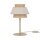 Tischleuchte Beige Natur Grau 38 cm E27 Ø24 cm Modern
