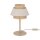 Tischleuchte Beige Natur Grau 38 cm E27 Ø24 cm Modern