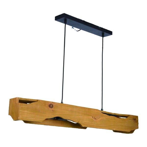 Pendelleuchte Holz Balken 100 cm lang E27