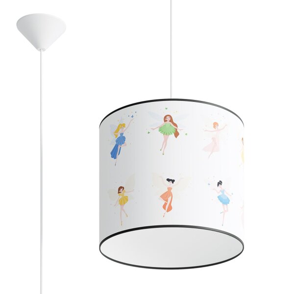 Hängelampe Kinder Mädchen Feen E27 Ø30 cm blendarm