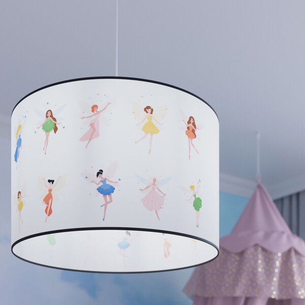 Hängelampe Kinder Mädchen Feen E27 Ø30 cm blendarm