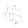 Wandlampe Skandinavisch Holz Glas E27 L:43 cm blendarm