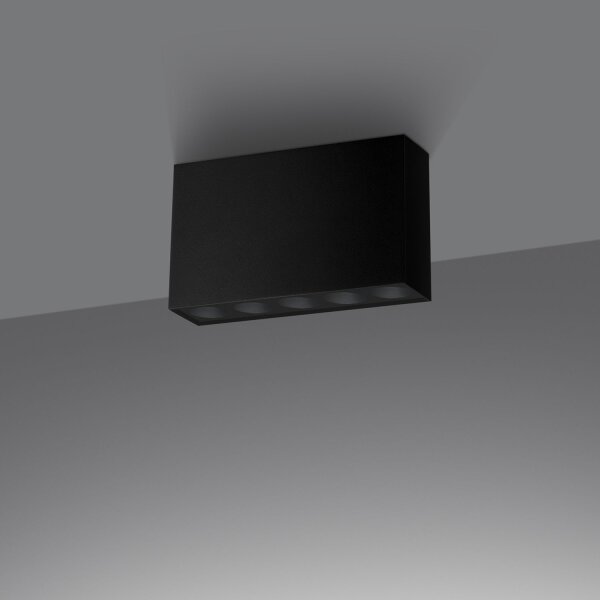 LED Deckenleuchte Schwarz L:13,7 cm 4000 K 1168 lm