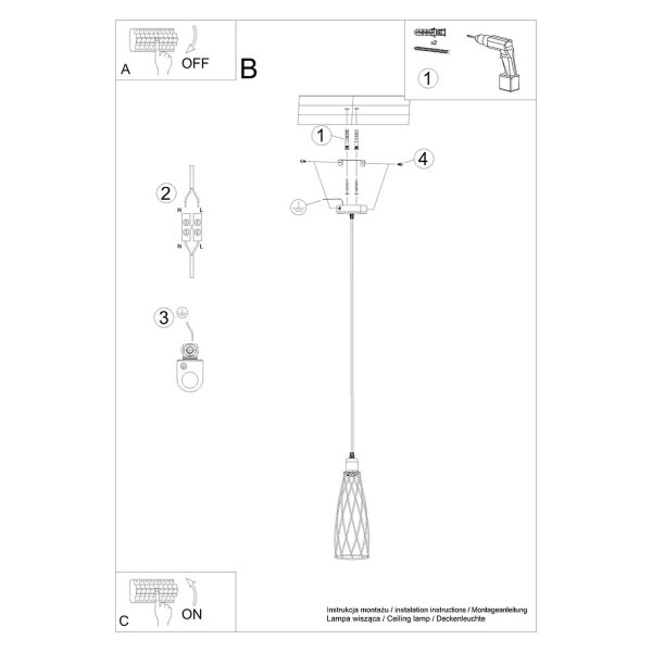 Pendelleuchte Industrie Schwarz Stahl Ø12 cm rund E14
