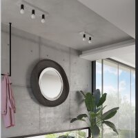 Deckenlampe Beton Grau Industrie E27 2-flammig L:35 cm