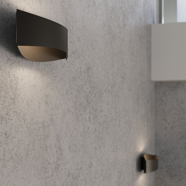Wandlampe Up Down indirekt Schwarz G9 B:30 cm blendarm