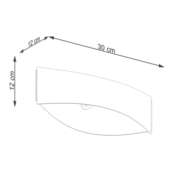 Wandlampe Up Down indirekt Schwarz G9 B:30 cm blendarm