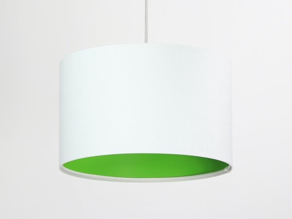 Lampe à suspendre Lampe de salon Blanc Vert Tissu