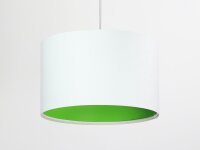 Lampe à suspendre Lampe de salon Blanc Vert Tissu