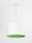 Lampe à suspendre Lampe de salon Blanc Vert Tissu