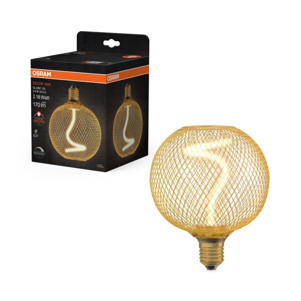 LED Leuchtmittel E27 in Gold 1800 K 170 lm OSRAM
