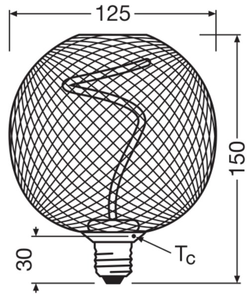 LED Leuchtmittel E27 in Gold 1800 K 170 lm OSRAM