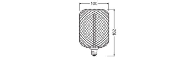 LED Leuchtmittel E27 1800 K 150 lm in Gold Ø 10 cm OSRAM