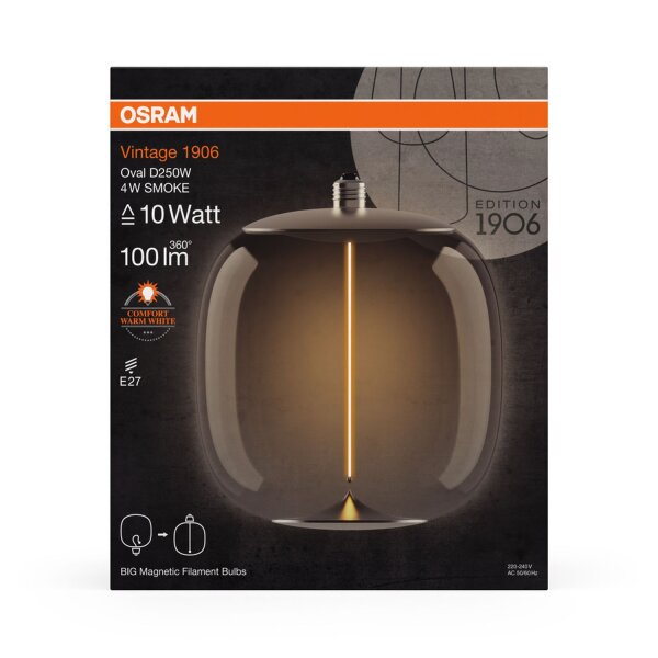 Deko Leuchtmittel LED E27 Ø 25 cm 1800 K 100 lm OSRAM